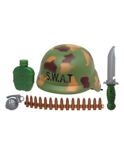 Heroes Police Set 5 Pcs - Green Camo Play Kit 33x28 cm - Costume
