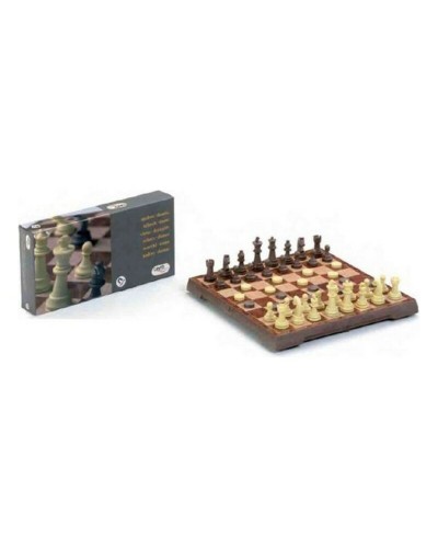 Cayro Échecs & Dames Magnétiques - Jeu de Voyage Portable - 453
