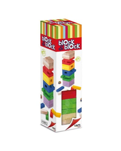Cayro Block & Block : Jeu de Société de Logique et d'Adresse pour Familles
