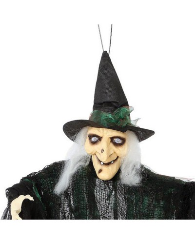 Guirnalda Halloween Bruja Negra - 110cm - Decoración Fiesta Terrorífica
