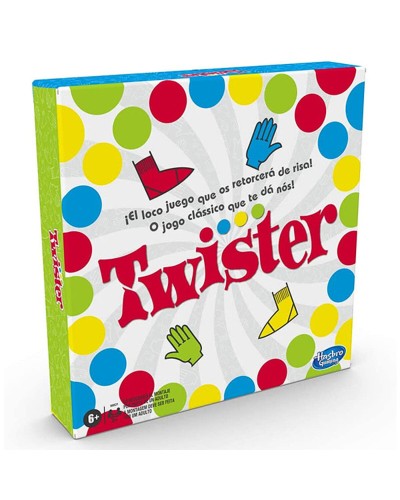 Hasbro Twister - Juego de Mesa Clásico para Fiestas y Familias
