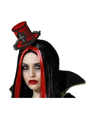 Diadem Roter Hut Party - Verkleidungsaccessoire Karneval
