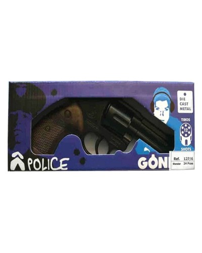 Gonher Toy Gun Police Magnum 127/3 - Caps Included
