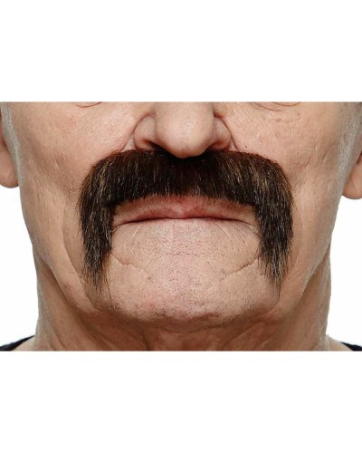 My Other Me Baffi Finti Marroni - Accessorio Costume Travestimento
