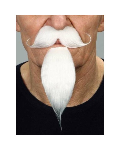 My Other Me White Fake Beard - Synthetic Beard for Disguises & Cosplay
