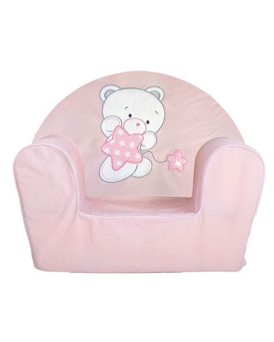 Fauteuil Enfant Rose - Mini Siège Acrylique 44x34x53cm - Confort & Relaxation
