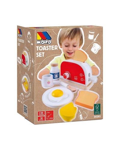 Moltó Set Tostadora - Tostadora de Juguete para Niños - Accesorios Incluidos
