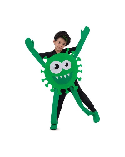 My Other Me Child Costume: Funny Green COVID-19 Virus Disguise
