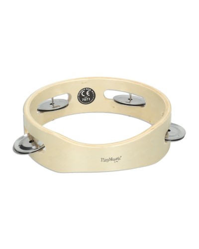 Tamburello Reig 15cm: Legno & Plastica, Suono Brillante
