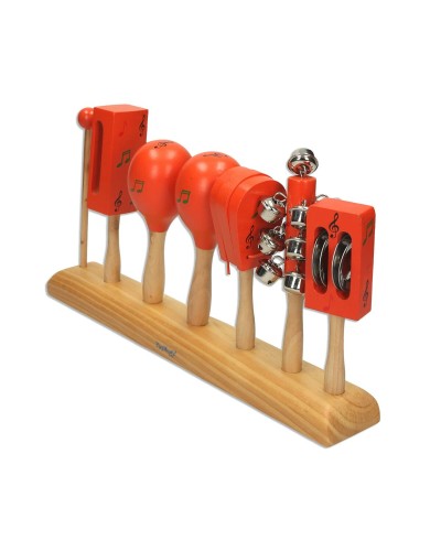 Reig Set Musical Enfants - Rouge, Bois et Plastique - Apprendre en Jouant
