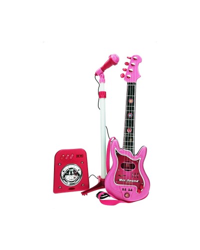 Guitare Enfant Reig Rose avec Microphone - Jouet Musical
