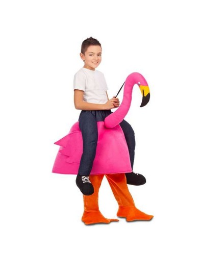 Maskeraddräkt för barn My Other Me Ride-On Rosa flamingo 3-6 år