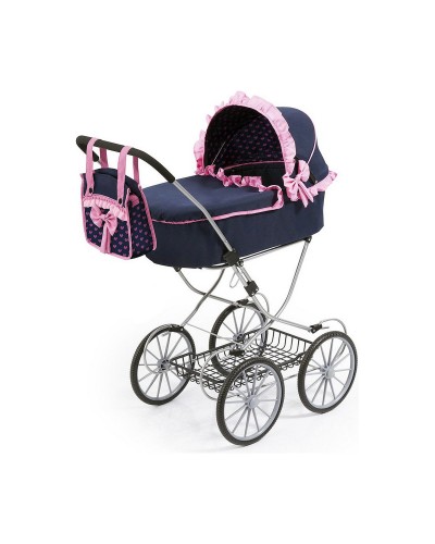 Poppenwagen Reig Dolls Pram Marineblauw 64 cm