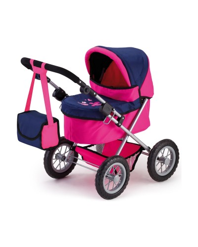 Reig Carrito Muñecas Trendy Classic Fucsia 45cm - Juego de Paseo
