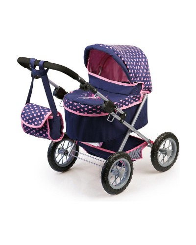 Dockvagn Reig Trendy Royal Special Version Blå Rosa 45 cm