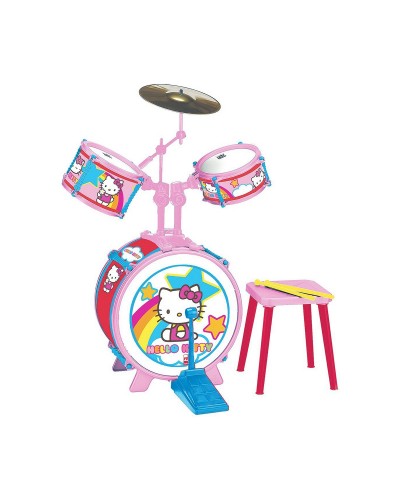 Batería Musical Hello Kitty Niños - Juguete Educativo de Plástico
