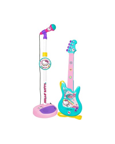 Guitarra Hello Kitty Infantil con Micrófono - Juguete Musical Educativo
