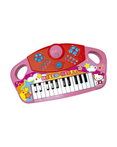 Piano Eléctrico Hello Kitty Rosa para Niños - Música y Diversión
