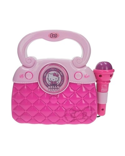 Hello Kitty Karaoke Bolso Rosa Portátil con Micrófono - Juegos Niños
