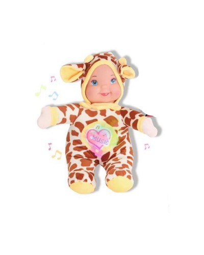 Reig Baby Doll Peluche Musical Girafe 35cm - Jouet Premier Âge
