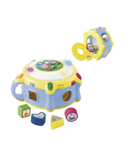 Reig Trommel Peppa Pig für Kinder - Robuster Kunststoff - Musikalisches Spielzeug
