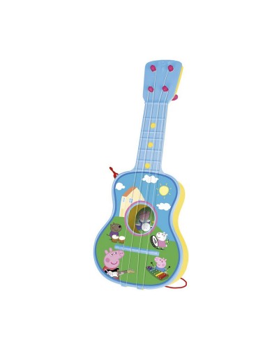 Guitarra Infantil Peppa Pig Azul - Juguete Musical Educativo
