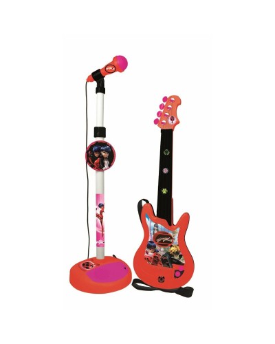 Ladybug Musical Set for Children - Tambourine, Maracas, Harmonica - Red
