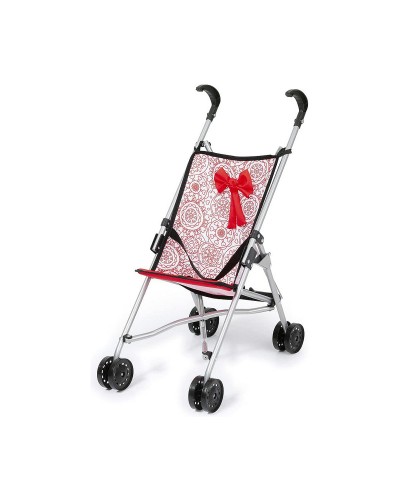 Reig Carrozzina Bambole Ombrelli Bianco Rosso Principessa - Gioco Passeggio
