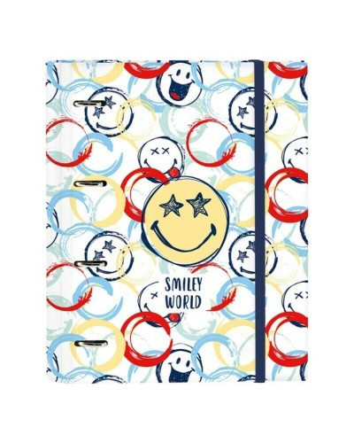 Raccoglitore ad Anelli Smiley Colorato (27x32x3,5 cm)