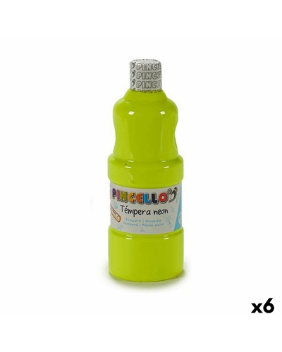 Tempera Neon Geel 400 ml (6 Stuks)
