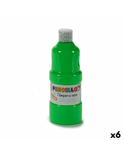Témperas Acuarelables Flúor Verdes 400 ml x 6 (Neón)
