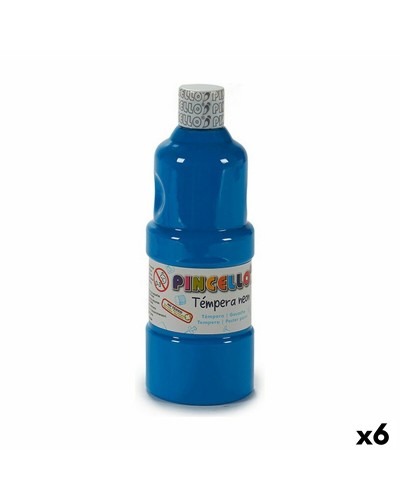 Tempera Neon Blauw 400 ml (6 Stuks)