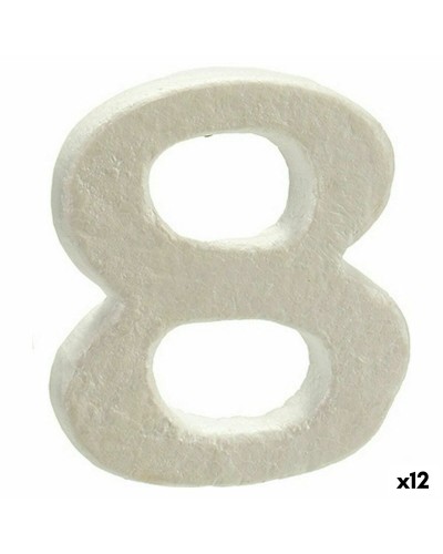 Siffror Siffror 8 polystyren 2 x 15 x 10 cm (12 antal)