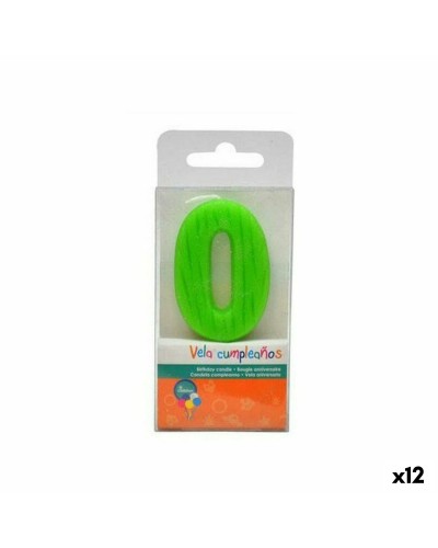 Candele Compleanno Numero 0 - Set 12 Pz - Decorazioni Torta Festa
