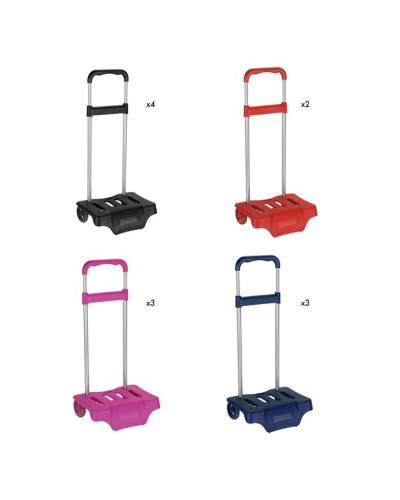 Trolley per Zaino Safta, 30 x 85 x 23 cm, Robusto e Pratico per Studenti (Confezione da 12)