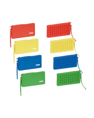 Trousse d'écolier Safta Pop It Plat Multicouleur Lot (12 Pièces)