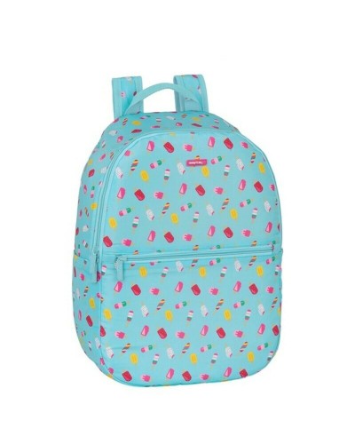 Sac à Dos Scolaire Turquoise Safta : Spacieux, Résistant et Confortable pour les Étudiants
