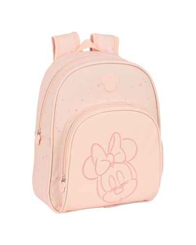 Mochila Escolar Minnie Mouse Baby Rosa (28 x 34 x 10 cm)