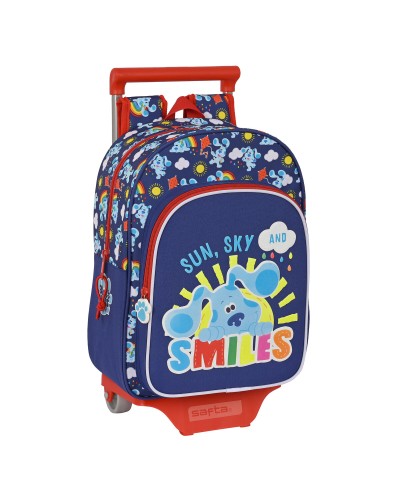 Trolley Bleu Clues Bleu Marine pour l'École, 26x34x11 cm
