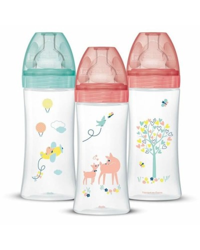 Dodie Set 3 Biberones 330ml Anticolico Tetina Suave Flujo Variable
