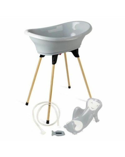 ThermoBaby Vasco Ergonomische Baby Badewanne Neugeborenen Grau
