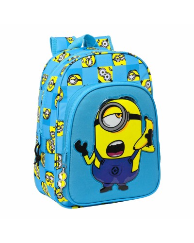 Koululaukku Minions Minionstatic Sininen 26 x 34 x 11 cm