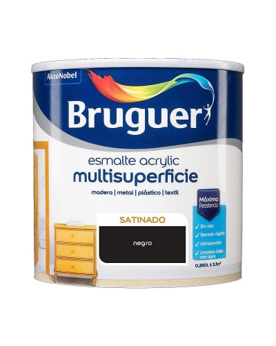 Acrylverf Bruguer Zwart Acryllak (250 ml)