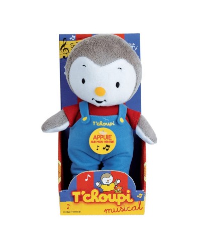 Jemini T'choupi Musical Interactif - Peluche 20cm - Jeu Educatif Premier Age
