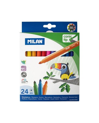 Tuschpennor Milan 24 MAXI Multicolour