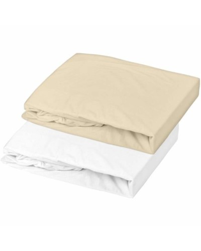 Domiva Fitted Sheet 60x120 cm 2 Units - Soft Cotton for Baby Cot
