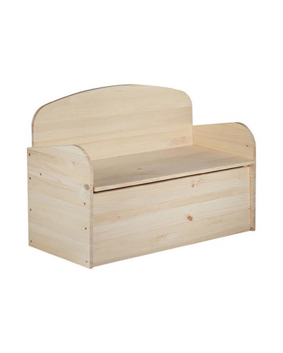 Astigarraga Coffre en Pin Massif Brut - Mobilier Maison et Jardin
