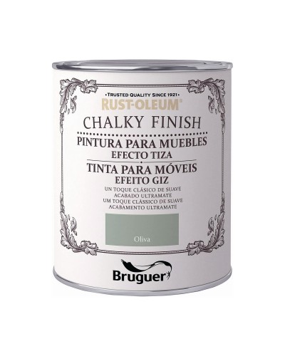 Peinture Acrylique Olive Bruguer (750 ml) : Couleur Intensive pour Rénovations Intérieures et Extérieures
