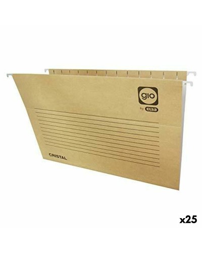 Organiser Map Elba Label met naam Vizier Transparant Wit Bruin Din A4