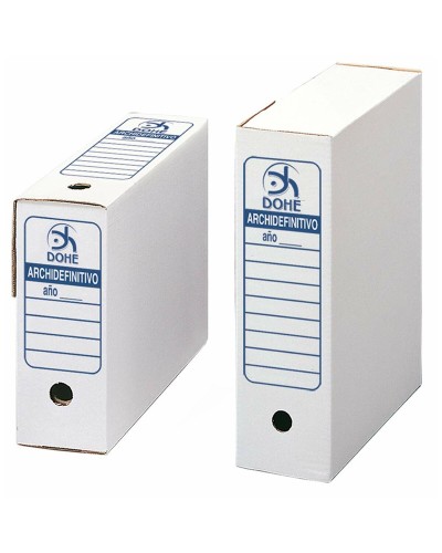 Boîte d'Archivage DOHE Archidefinitivo Blanc A4 pour Organisation et Archivage
